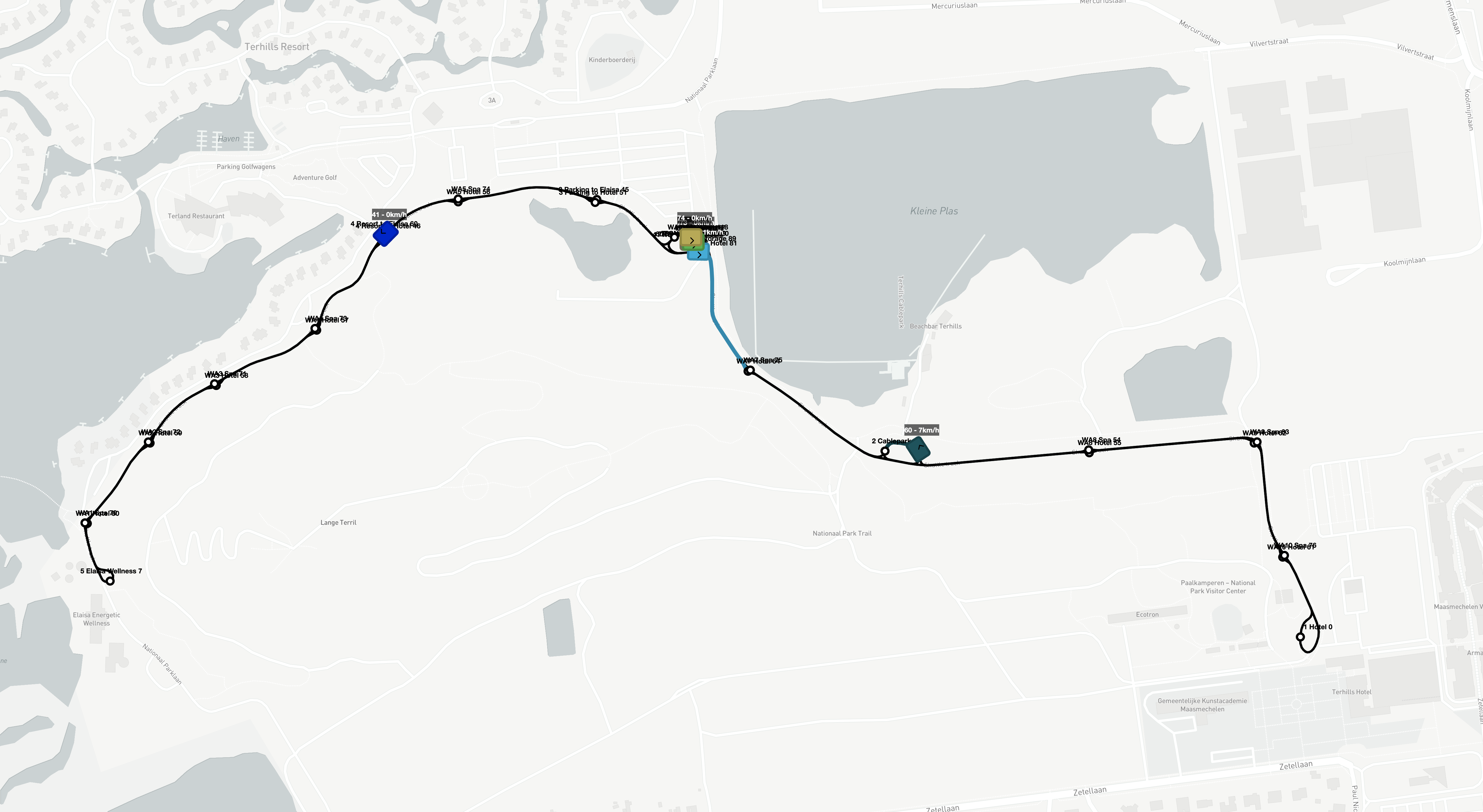 Terhills in-shuttle display interface